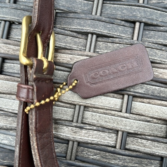 COACH Vintage Small Sidepack - Brown Leather/Brass - Picture 11 of 16